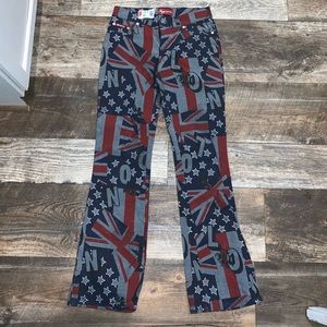 NWT Spacegirlz British Flag denim